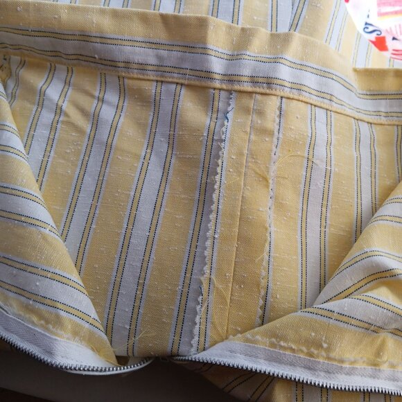 27" Vintage 1970's Womens Skirt YELLOW FLECK handmade Sewn TENNIS SKIRT - Picture 5 of 6